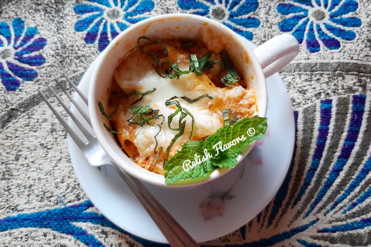 QUICK MUG PASTA IN MICROWAVE - Relish Flavors