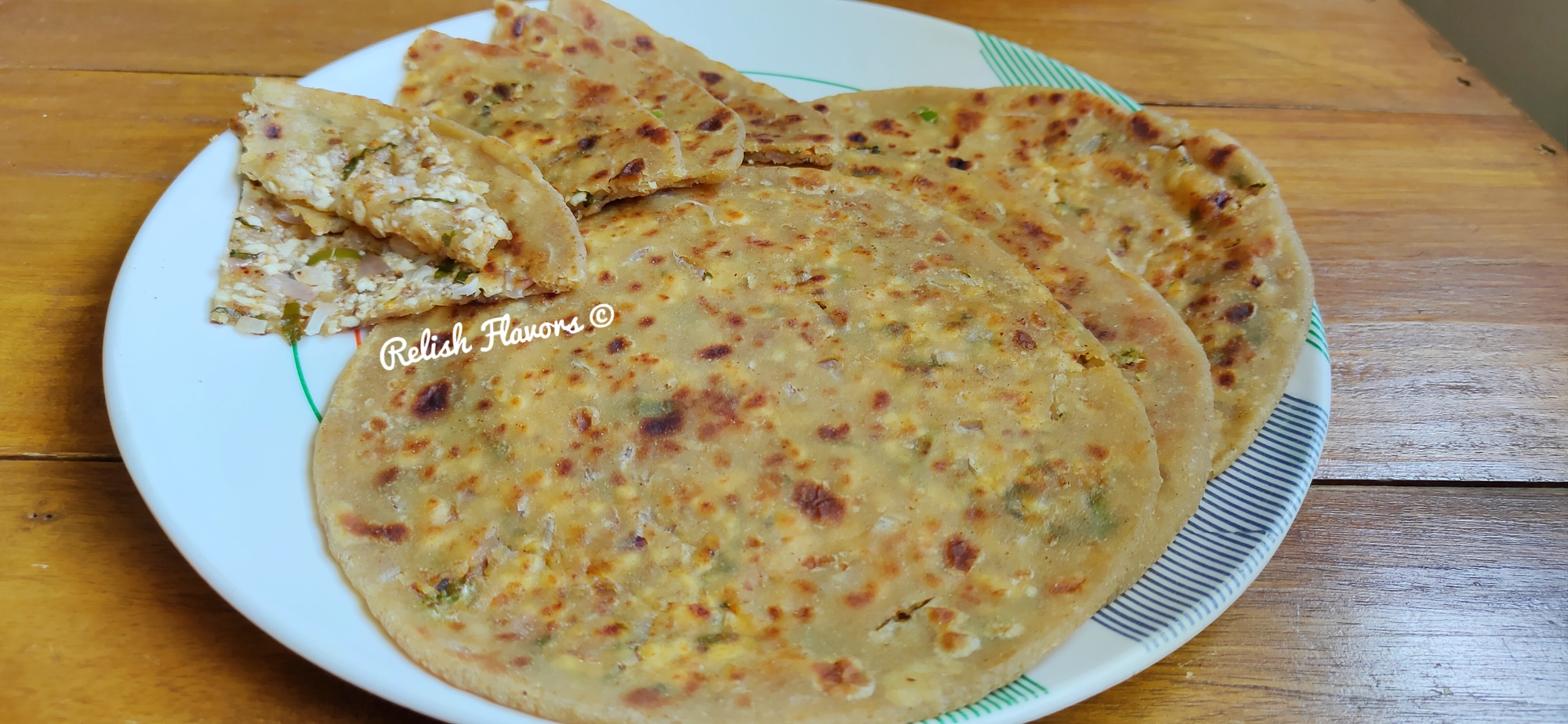 PANEER STUFFED PARATHA - Relish Flavors